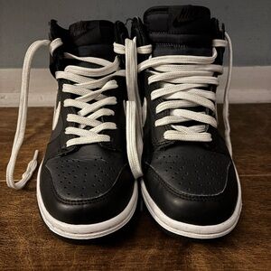 Nike Black and White Youth Dunk Sneakers
